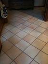 After tile cleaning.