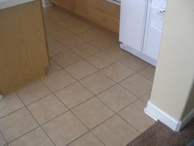 My Kitchen Before Grout Cleaning