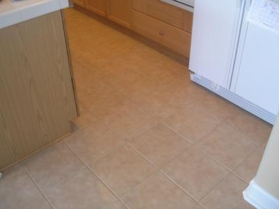 My Kitchen After Grout Cleaning